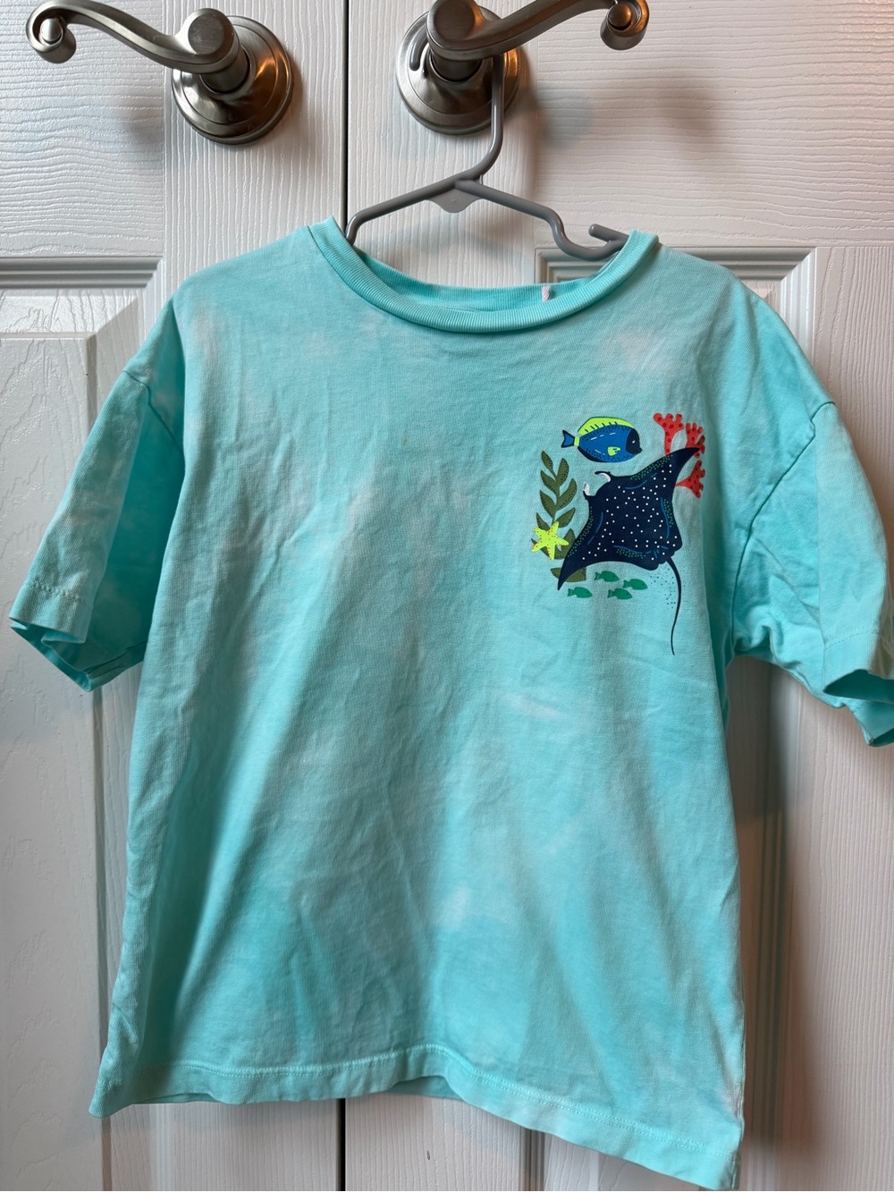 Kids Short-Sleeve Sea Life T-Shirt in Aqua